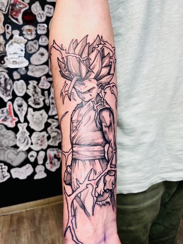 Tatouage DBZ / Manga à Mèze proche Montpellier