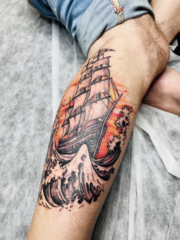 Tatouage Bateau/Marin à Mèze proche Montpellier 
