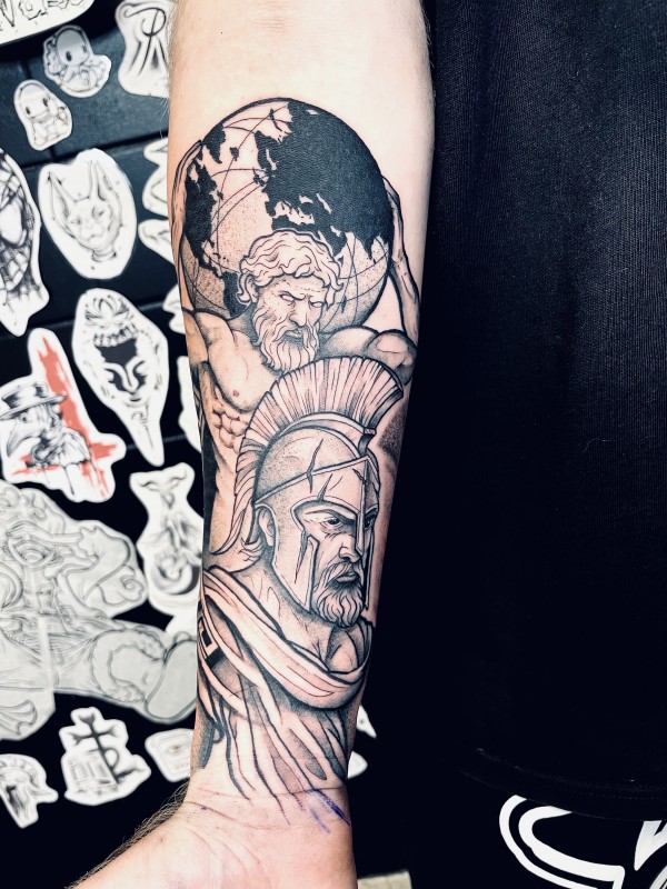 Tattoo Guerrier Spartiate proche Montpellier
