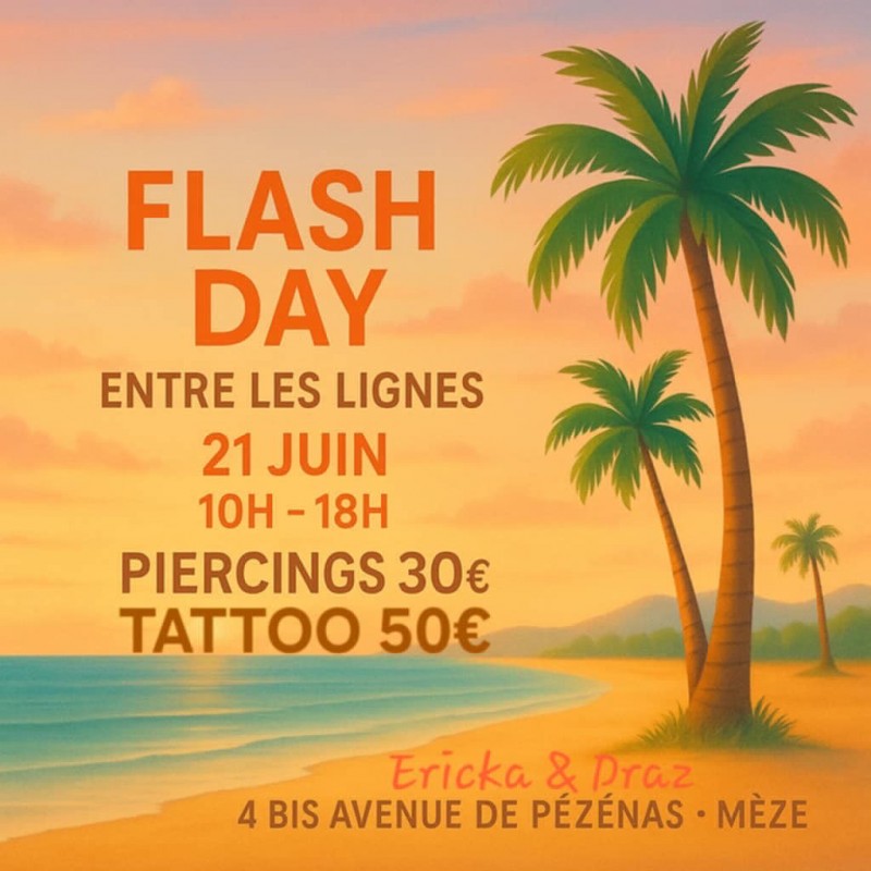 journée flash salon de tatouage à Mèze 